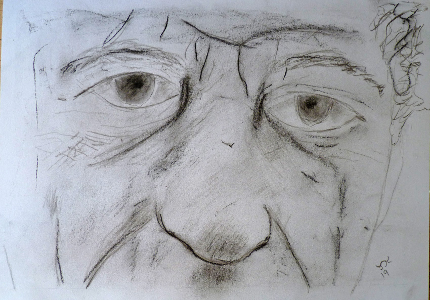 Alberto Giacometti drawing